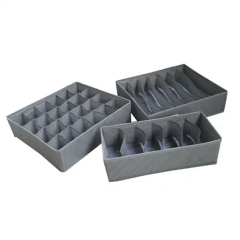 3pcs/set Multifunctional Clothes Socks Bra Ties Underwear Storage Boxes Organizer Container Home Storage Box 3pcs/set Multifunctional Clothes Socks Bra Ties Underwear Storage Boxes Organizer Container Home Storage Box