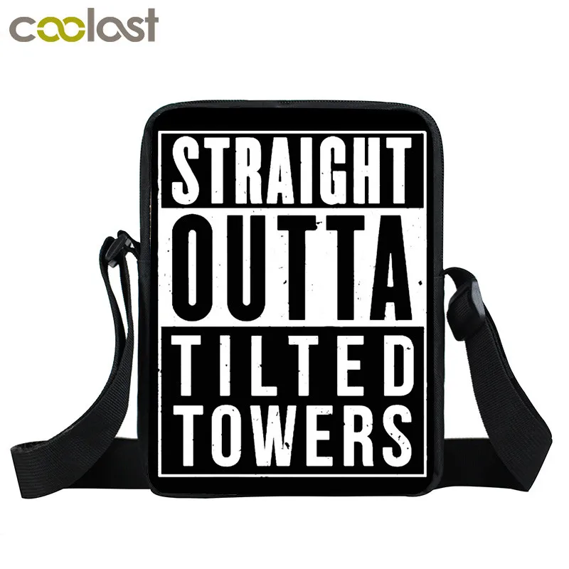 Floss Like A Boss Straight Outta Tilted Tower Mini Messenger font b Bag b font Boys