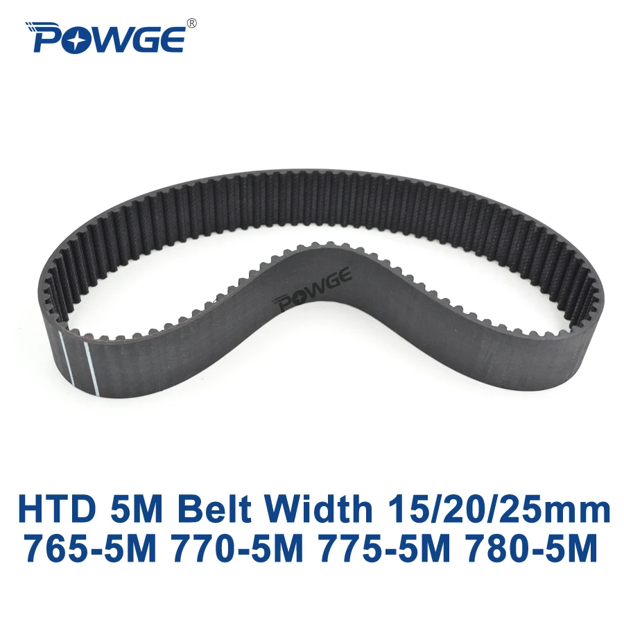 Powge Htd 5m Timing Belt C=430/435/440/445 Width 15/20/25mm Teeth 86 87