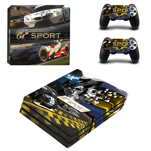 Gran Turismo Sport GT Sport PS4 Pro наклейка для sony playstation 4 консоль и 2 контроллера PS4 Pro наклейка s Наклейка виниловая - Цвет: YSP4P-1622