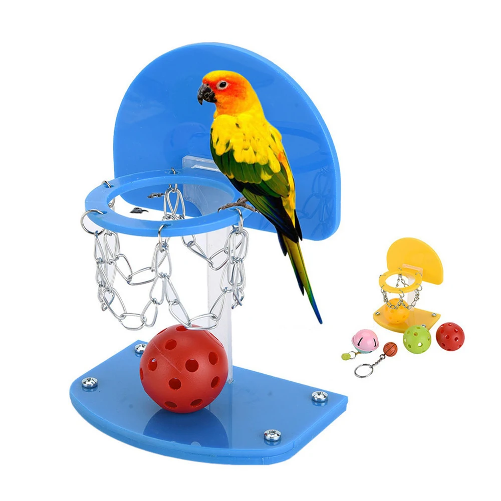 Принадлежности для птиц забавная игрушка мини-баскетбол для попугая интеллектуальная головоломка Развивающая игра жевательные игрушки