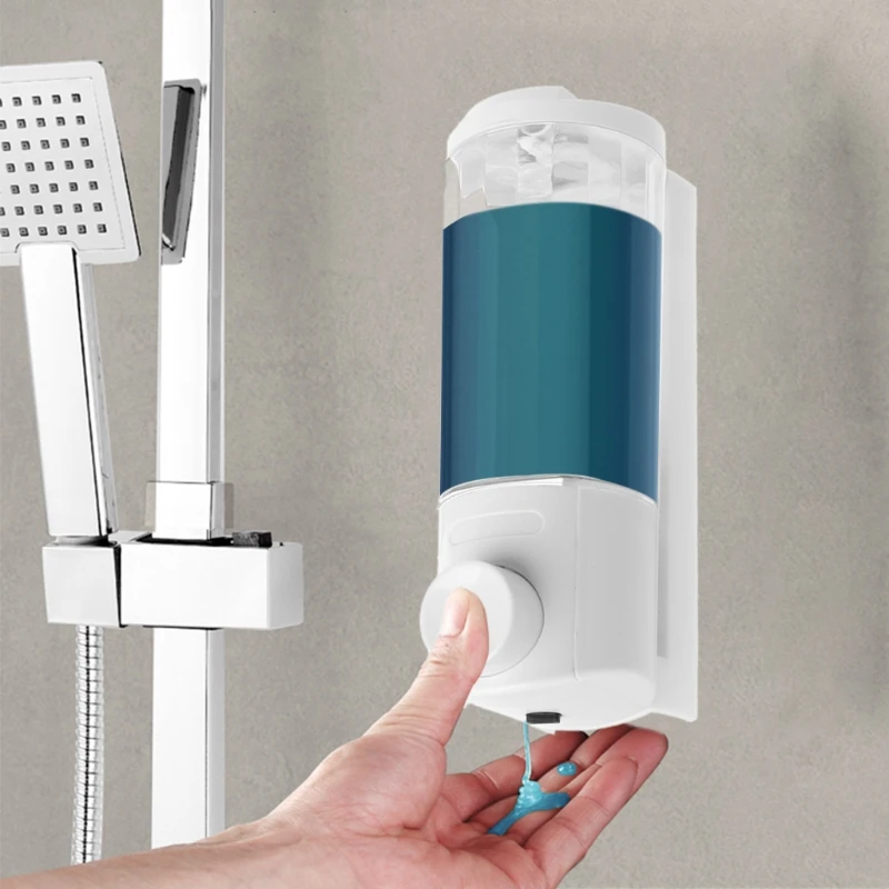 

400ML Wall Mounted Liquid Soap Dispenser ABS Shampoo Lotion Bottle Container
