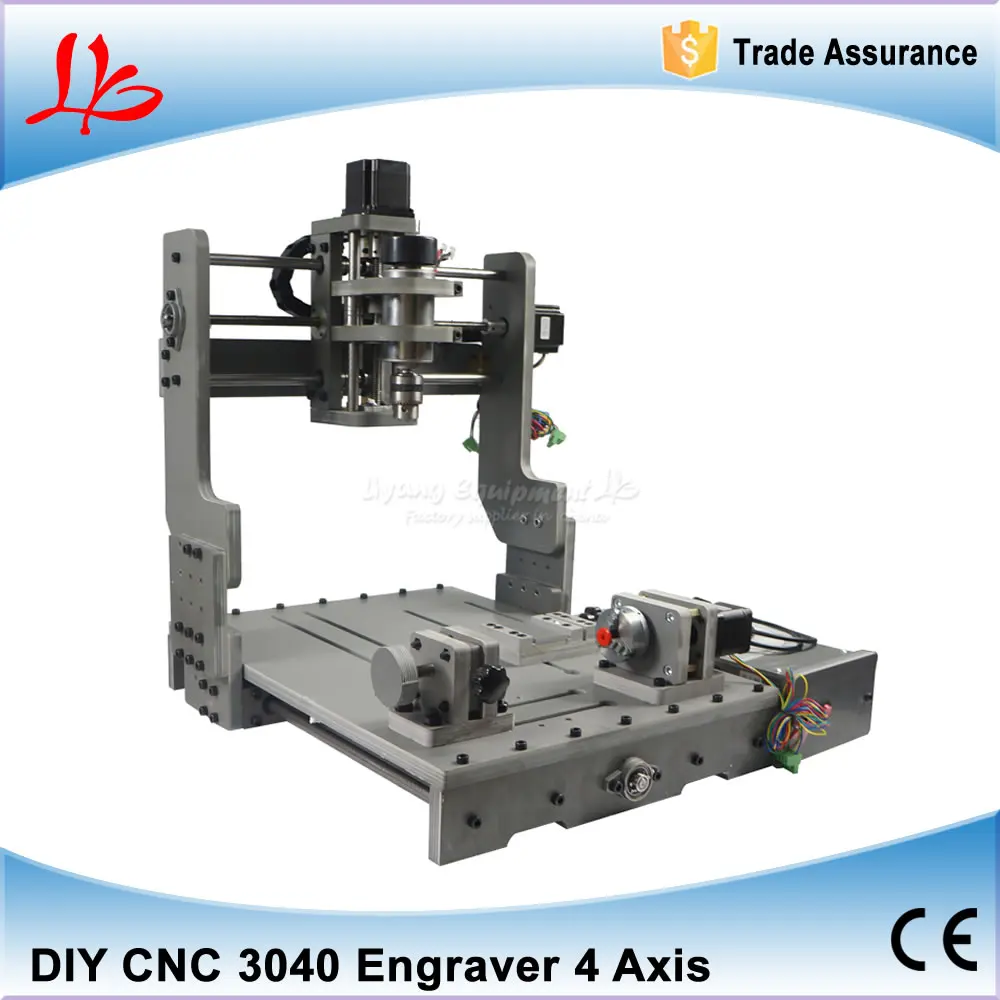 DIY Mini CNC Milling Machine 300W 4 Axis CNC 3040 Router 3D Engraving