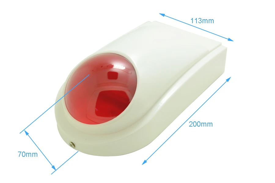 1 шт. 12VDC провод стробоскоп сирена светодиодный светильник внутри дома охранная сигнализация динамик красный цвет Открытый водонепроницаемый для