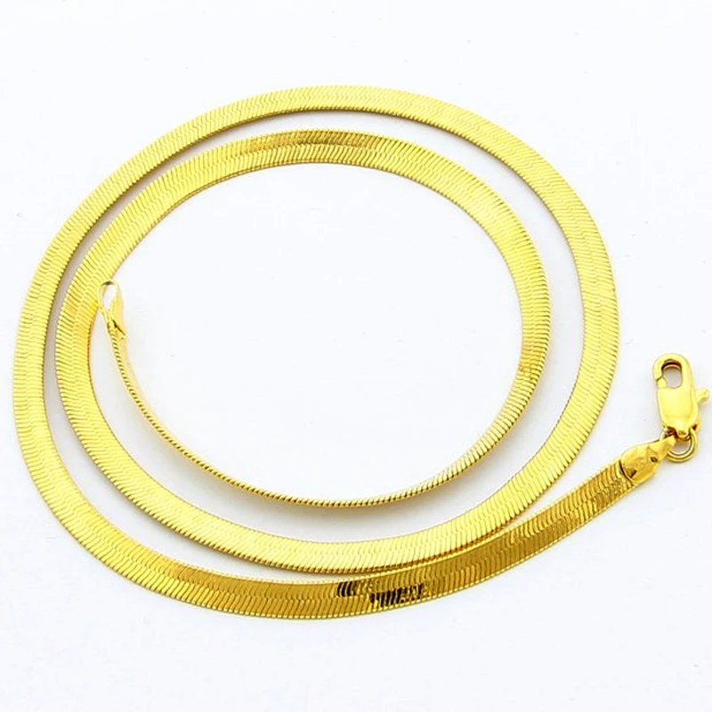 24k Gp Men's Jewelry 50cm Long, Pure 