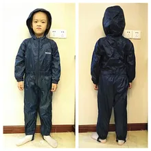 Детский водоотталкивающий дождевик, защищающий от студентов с капюшоном комбинезон для мальчиков и девочек плащи