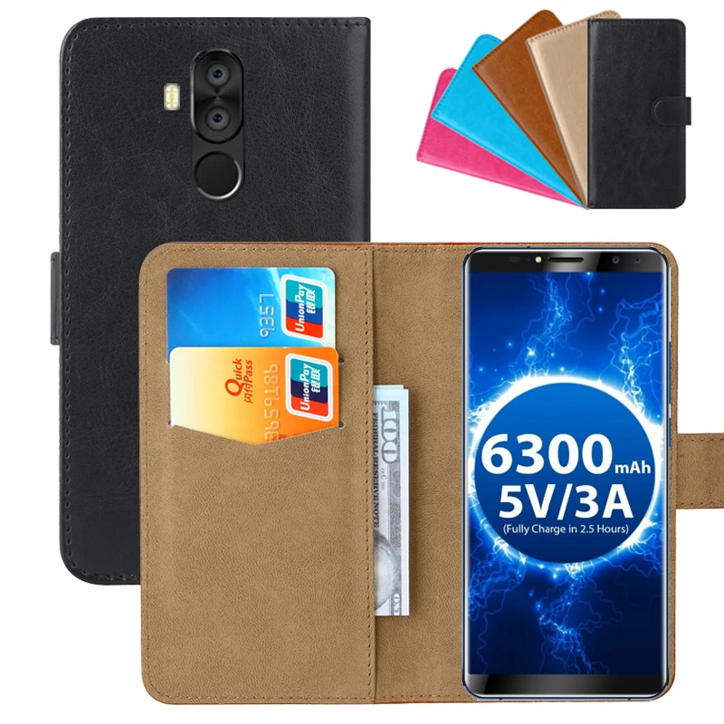 

Luxury Wallet Case For Oukitel K6 PU Leather Retro Flip Cover Magnetic Fashion Cases Strap