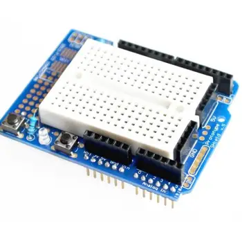 

1 pcs UNO Proto Shield prototype expansion board with SYB-170 mini breadboard based UNO ProtoShield