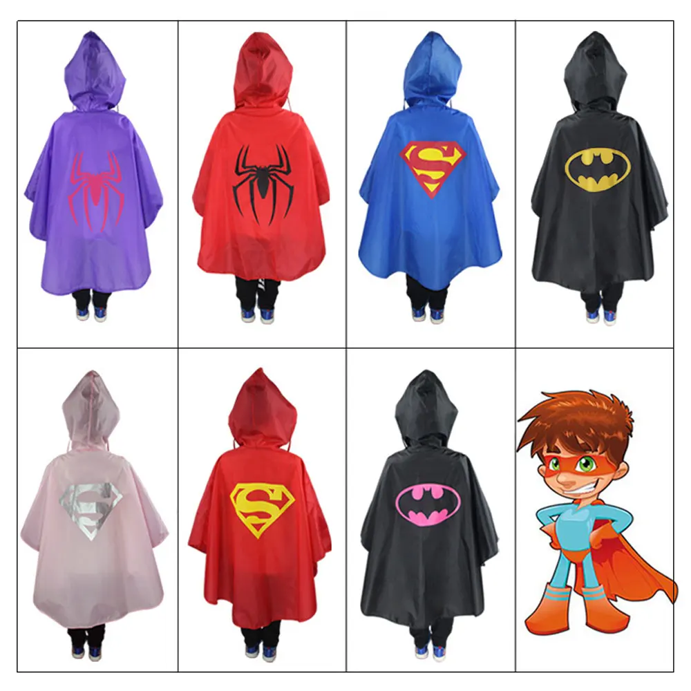 

Kids Rain Coat Cartoon rain cost Children Cartoon Poncho Single-person Rainwear/Raincoat/Rainsuit Boys Girls Poncho