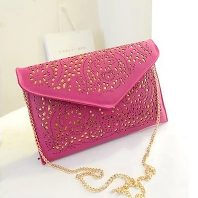 جديد 2019 الأزياء الجوف خارج مغلف حقيبة صغيرة النساء جلد Crossbody حقيبة ل فتاة حقيبة كتف حقيبة ساعي مخلب يد
