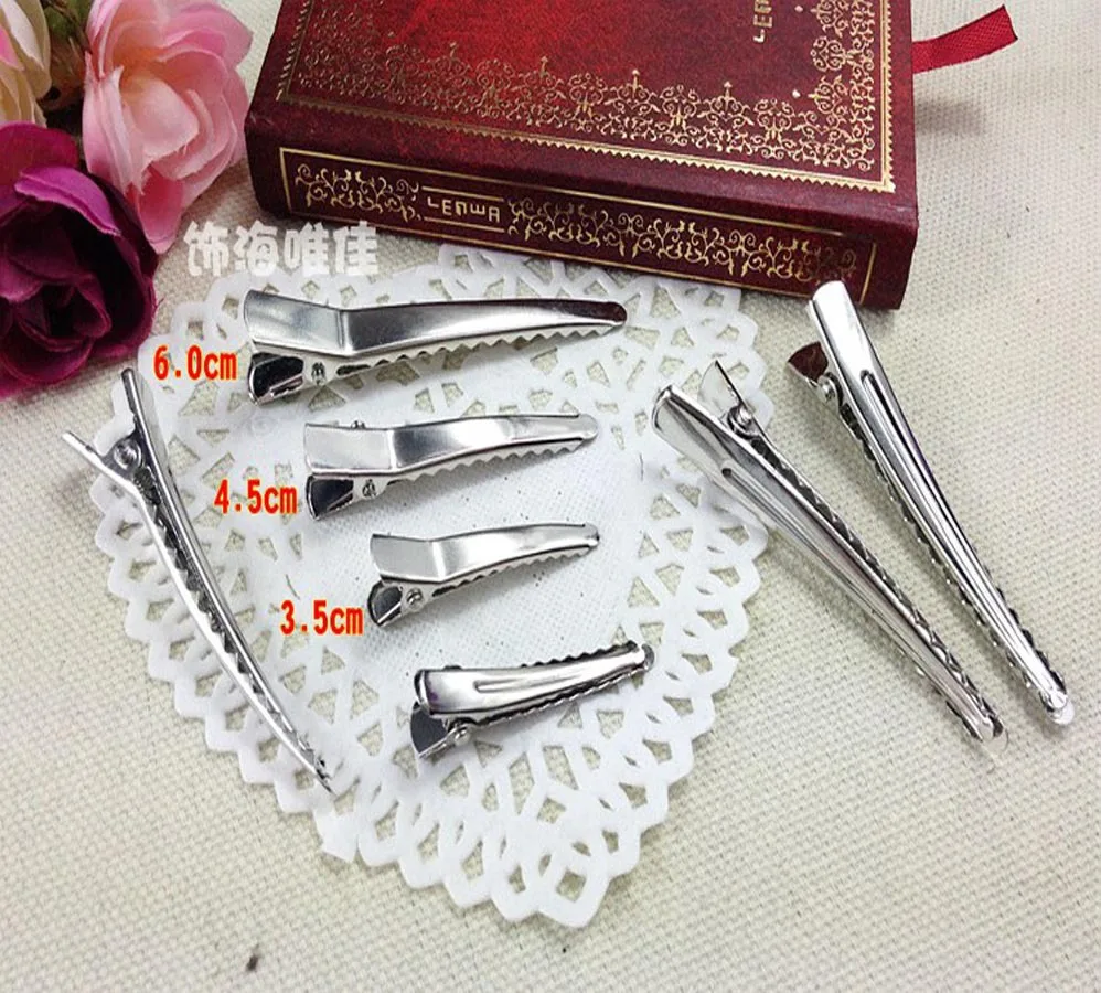 Prong Barrettes & Brooch Clips Finding Metal Alligator Clips Rectangle