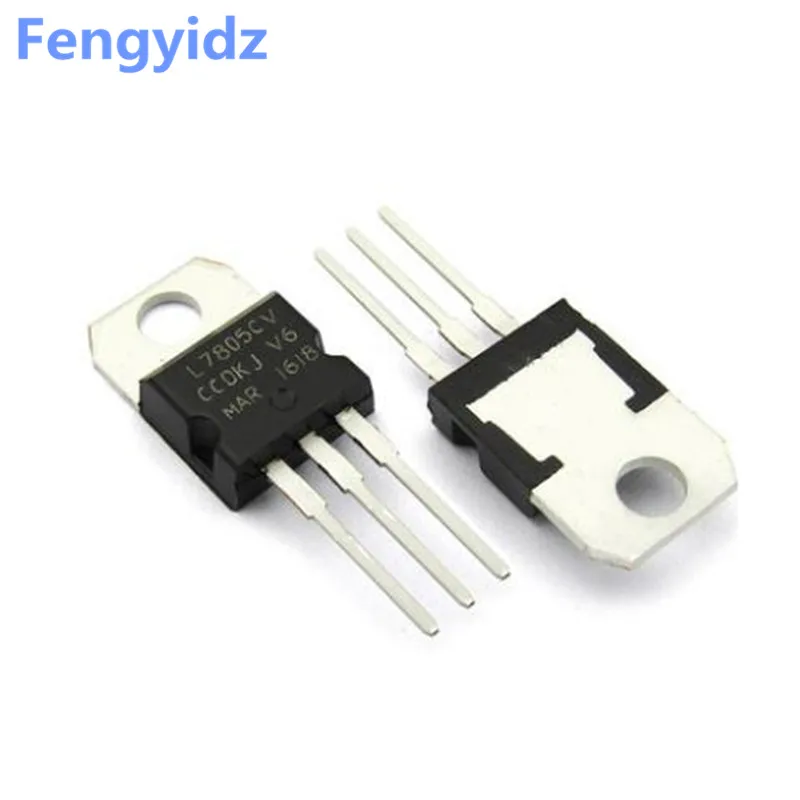 

10pcs/lot New L7805CV voltage regulator TO-220 L7805 7805 5V POSITIVE VOLTAGE REGULATORS