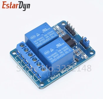 

20pcs/lot 2-channel New 2 channel relay module relay expansion board 5V low level triggered 2-way relay module