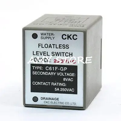 

C61F-GP AC 220V SPDT Liquid Level Sensor Floatless Relay Switch Controller