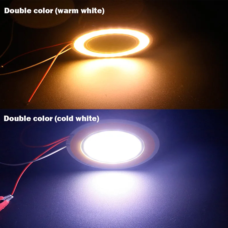 10 шт. 12 В LED COB чип 82 мм 5 Вт белый теплый синий двойной цвет для светильник тельного