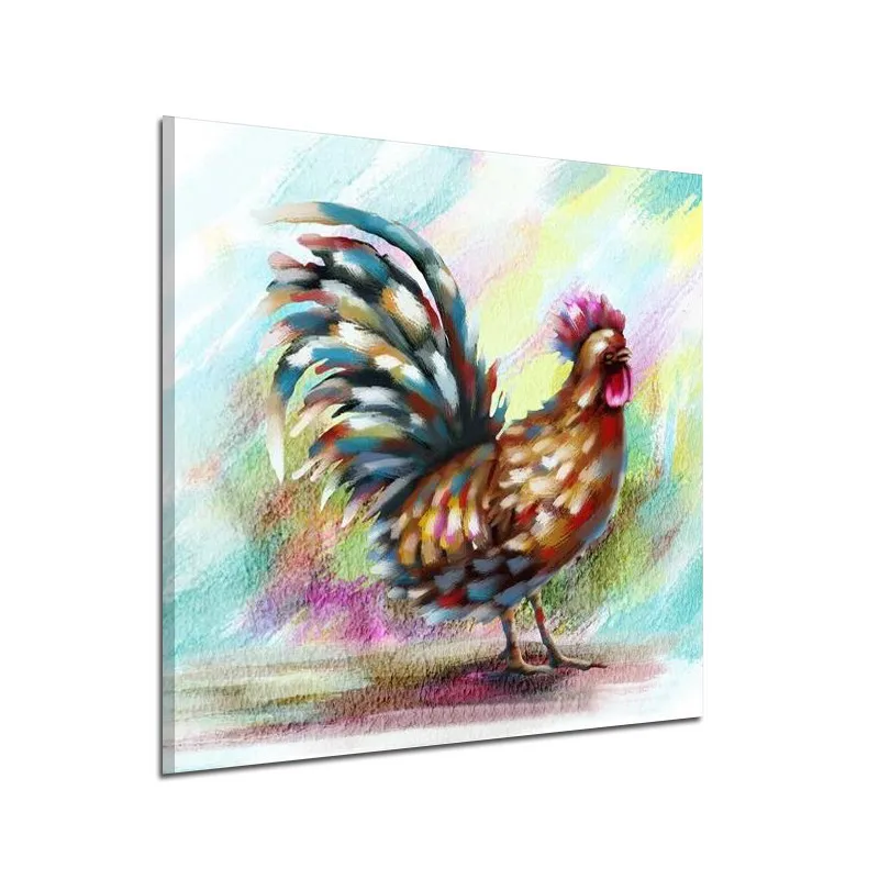 2017-Confetti-Rooster-Chicken-Wall-Art-Handmade-Oil-Painting-Canvas-Big-Size-For-Home-Lliving-Room (1)