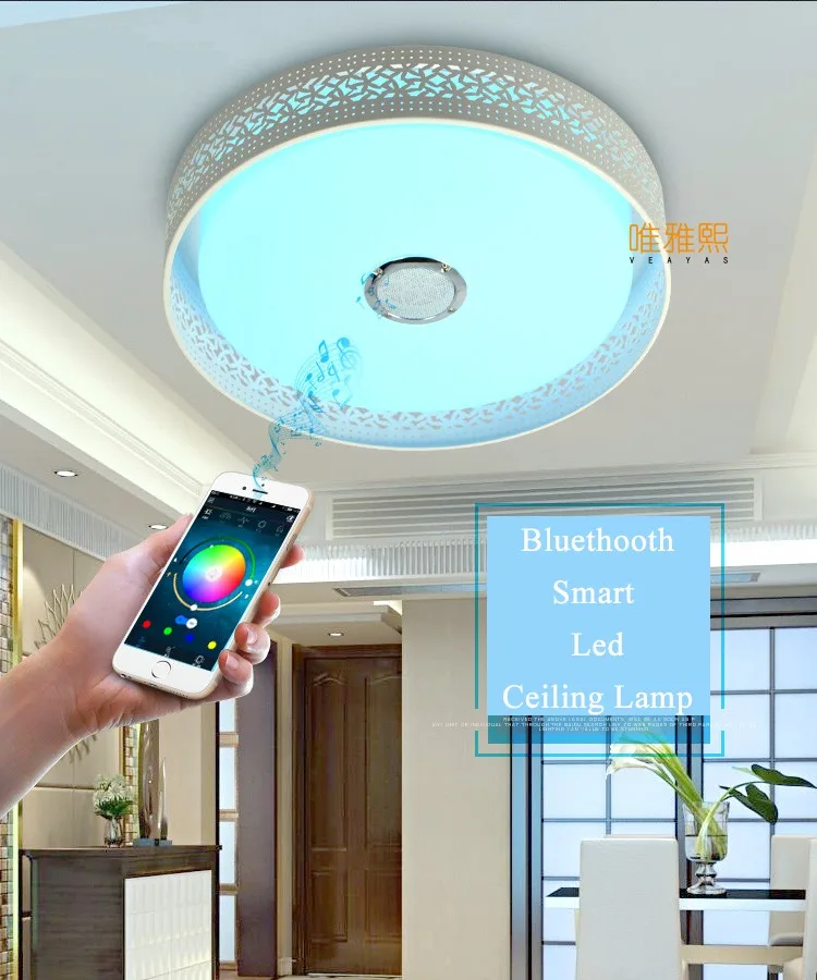 bluetooth  smart  music led ceiling lamp YH 612  (3)_A