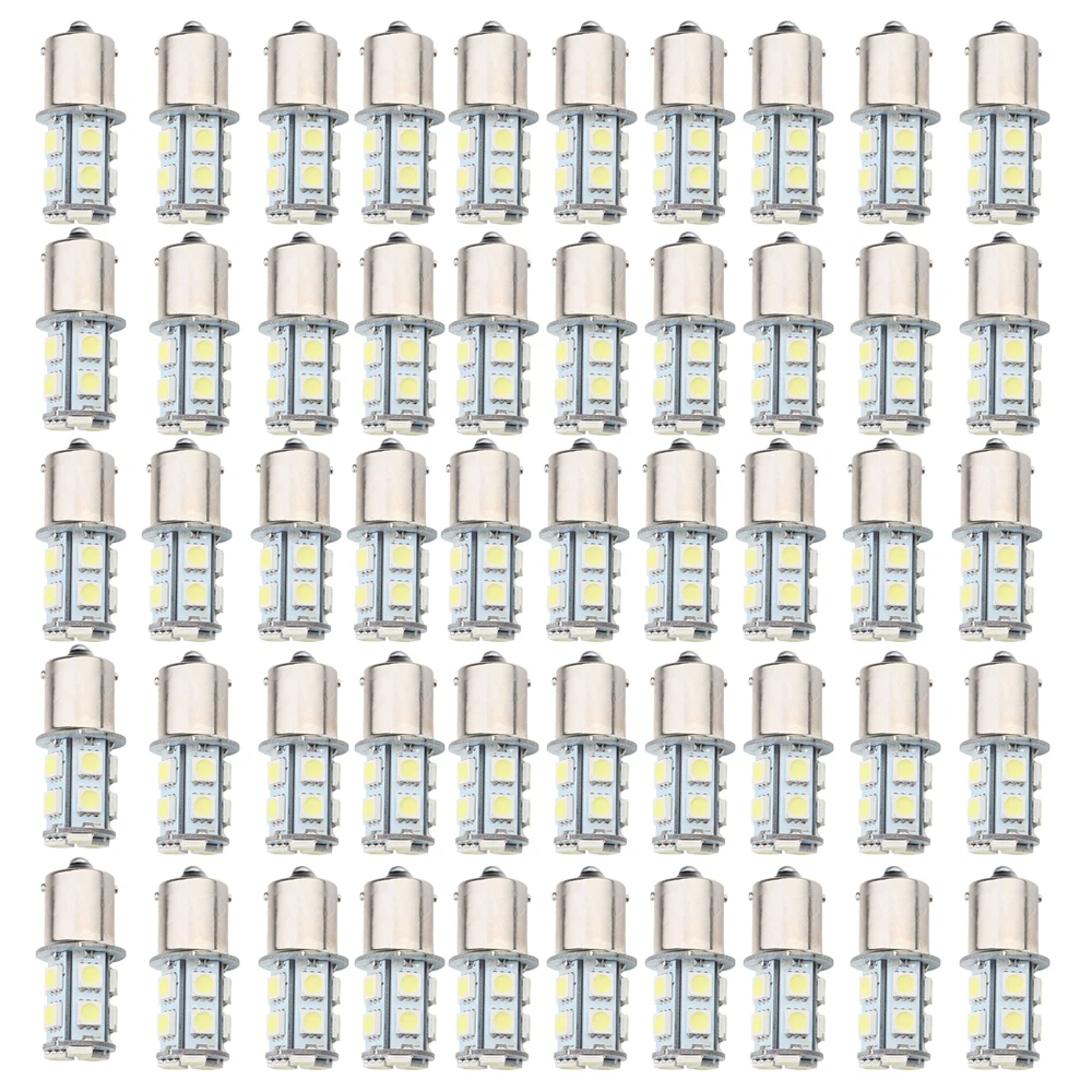 YSY 1156 BA15S 1157 BAY15D цвет: желтый, белый красный p21/5 Вт поворотов светодио дный лампы авто задний тормоз лампа для автомобильных фар 13SMD 5050 100 шт