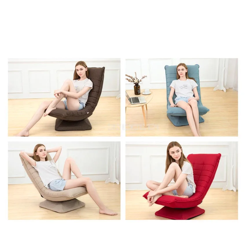 Вращающийся на 360 градусов Регулируемый Одноместный диван ленивый шезлонг кресло для чтения гостиной спальни складное мягкое кресло для отдыха