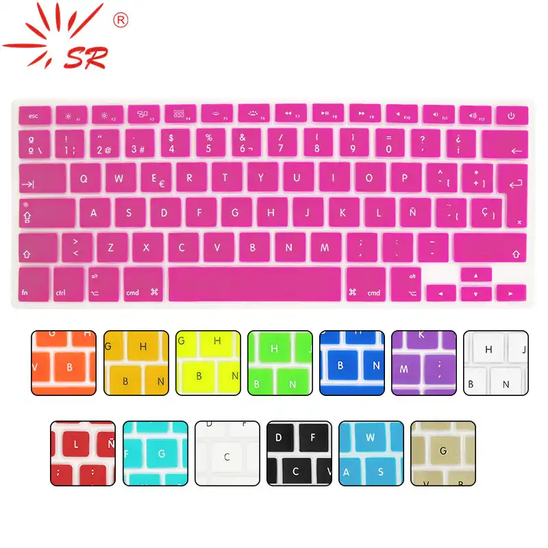 Sr 14 Colores Ue Letra En Español Silicona Teclado Cubierta