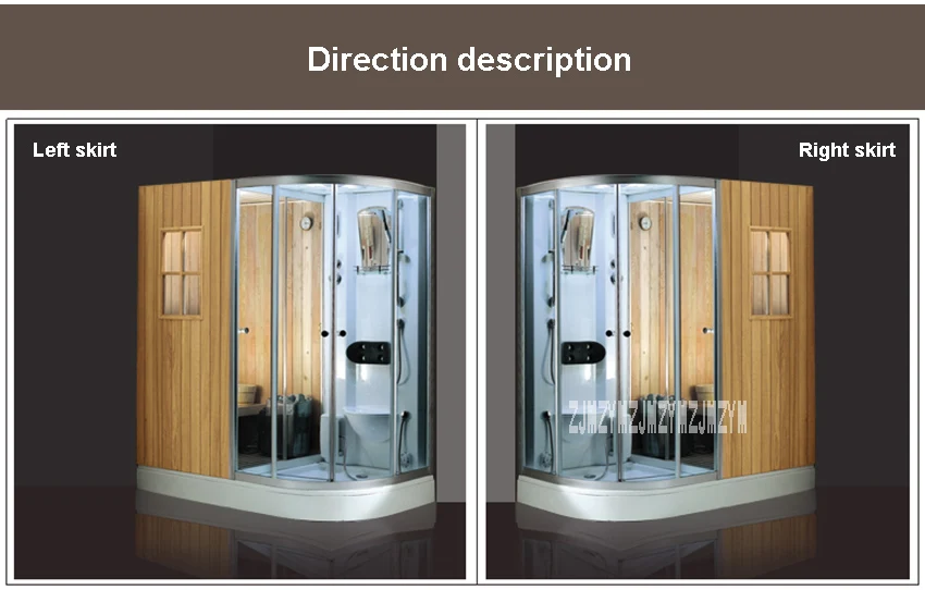 BY-7180 Household Solid Wood Steaming Room Home Bathroom Dry Wet Sauna Room High-quality Steam Sauna Shower Room 110V/220V 6KW