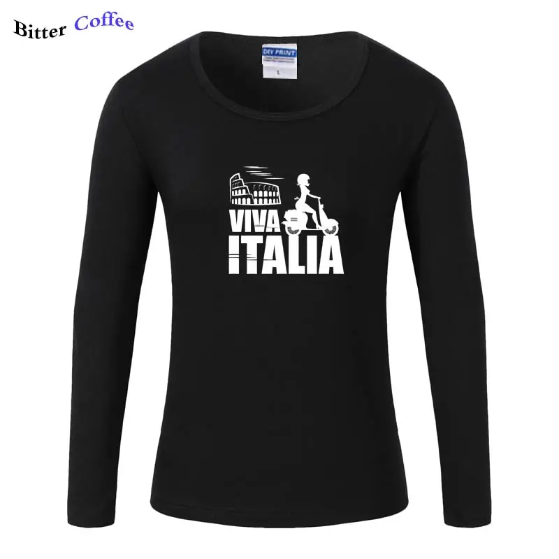 

NEW Italy Rome Colosseum long sleeve t shirt women cotton t shirts o-neck tee shirt Europe Travel Girl casual women t-shirt