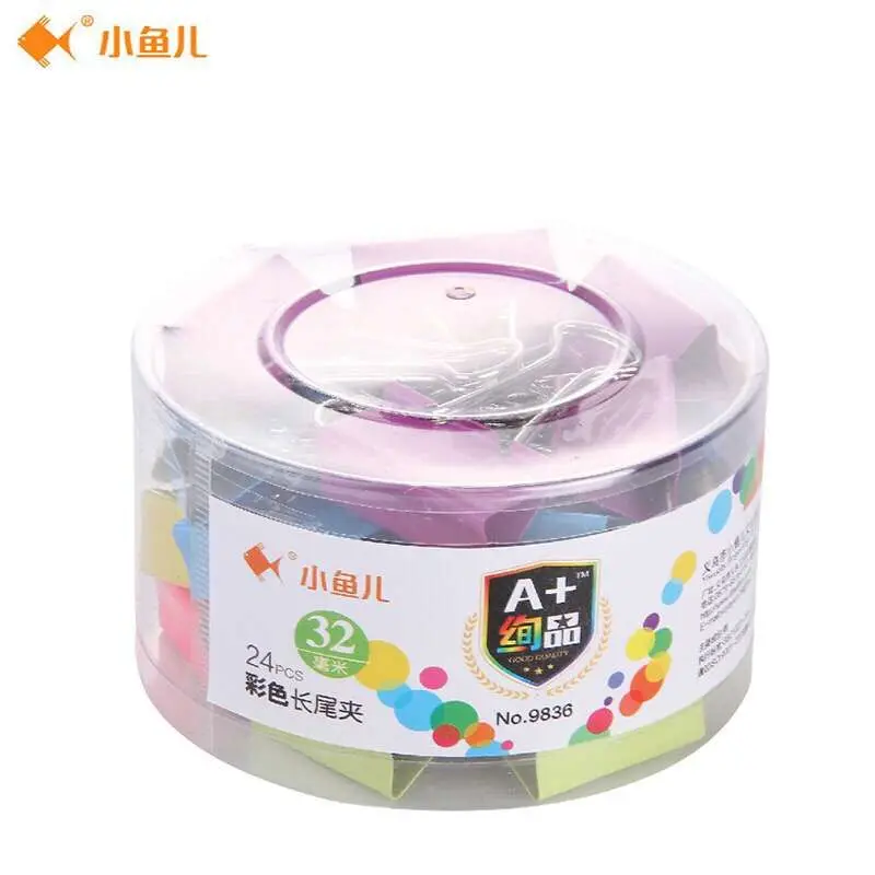 

xiaoyuer 9836 32 mm color long tail clip The invoice is received metal clip