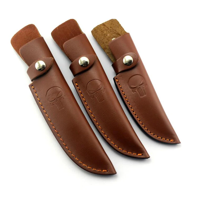 

first layer of leather Cowhide Straight knife case sheath Knife cover 3 sizes