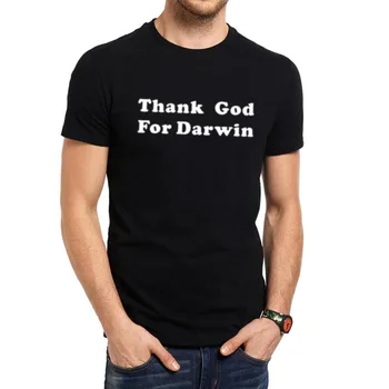 

Mens Thank God For Darwin Evolution Science Funny T-Shirts Men Tee