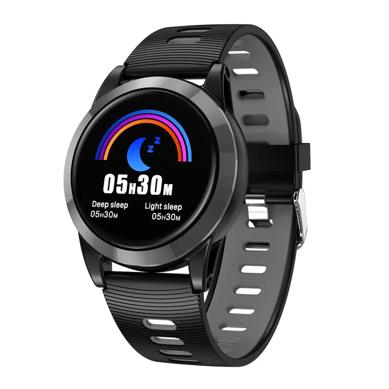 Smart Watch Men Women Waterproof Blood Pressure Smart Wrist Watches Digital Pedometer Bracelet Fitness Tracker For IOS Android - Цвет: black gray