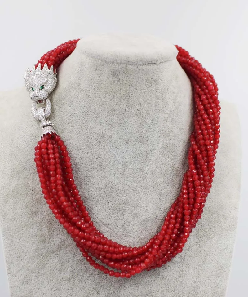 4mm faceted necklace 19inch 