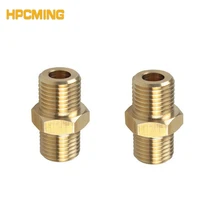 2 шт. латунный соединитель Адаптер автомобильный соединитель Адаптер G1/4 Мужской+ G1/4 Мужской фитинг подходящий пенопластовый адаптер(CW133-2P