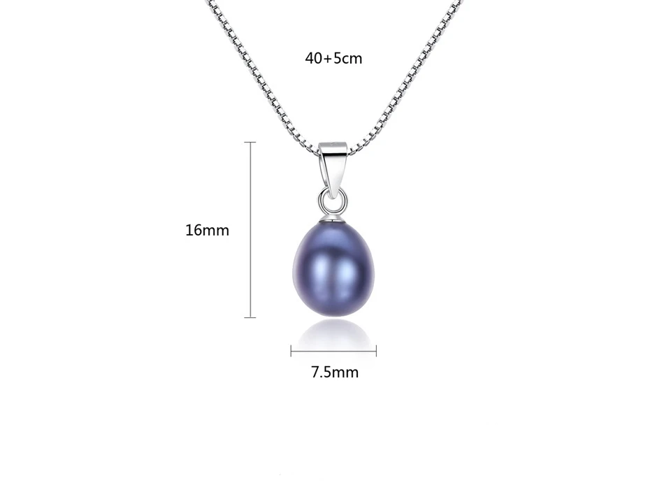 

S925 sterling silver necklace melon hang buckle sticky natural freshwater pearl necklace female GB11