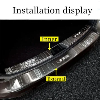 

For Subaru Forester SK Stainless Trunk Rear Guard Protector Sequin Rear Bumper Protector Sill Car Trunk Trim Accessory 2019