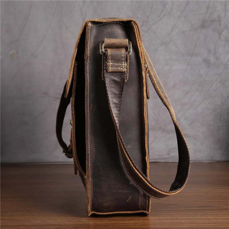 Genuíno Cavalo Louco Macho Crossbody Sacos Do