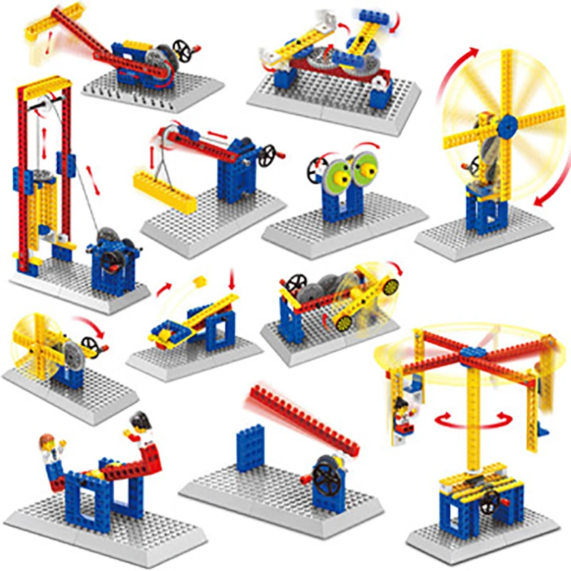 WANGE Engineering Series Kids Mechanical Action Blocks Building Bricks Kits Educational Toys For Children Birthday Gifts wange building blocks toys for children gifts architectures series 978pcs bricks diy educational no 8015