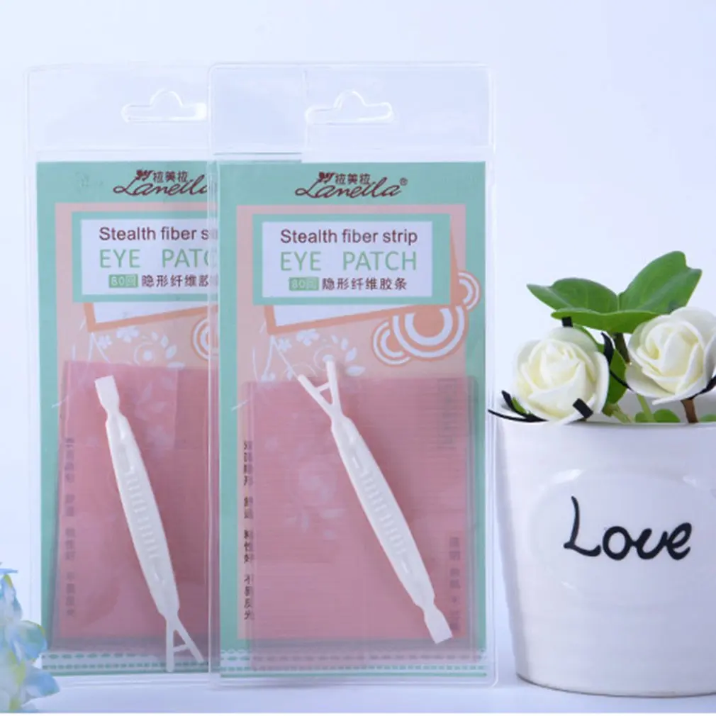 

Lameila Tear Off Double-Sided Seamless Invisible Double Eyelid Stickers Eyelid Stickers Invisible Flesh Color Eyes Stickers