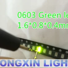 3000 шт./лот SMD 0603 светодиодный сверх яркий зеленый водный яркий светодиодный световой диод 0603 smd светодиодный зеленые диоды 1,6*0,8*0,4 мм