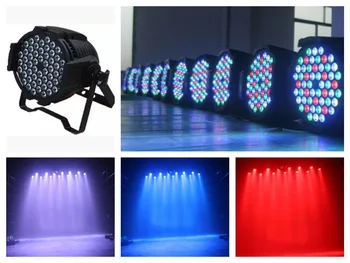 

4pcs/lot+flightcase, LED Light par 54x3W RGBW par64 can stage wedding decoration dmx