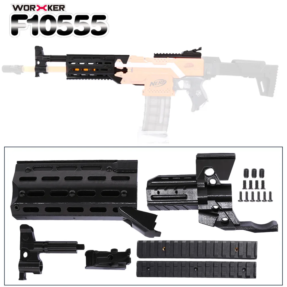 

Worker f10555 3D Printing NO.153 Modified Kit for Nerf Stryfe(Type-A) Professional Toy Accessories - Black