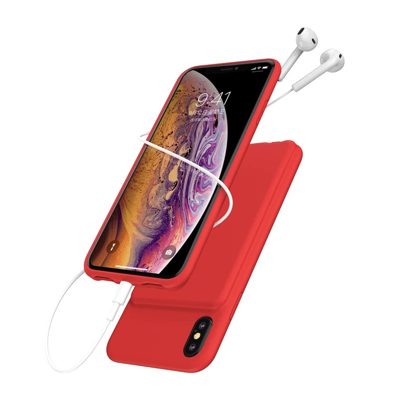 NTSPACE 5000 мАч Внешний аккумулятор зарядное устройство чехол для iPhone Xs Max XR power Case Портативный блок питания зарядный чехол с аудио