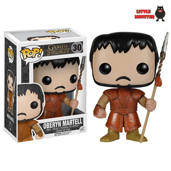 

Genuine funko pop 10cm Game of Thrones Oberyn Martell  action figure Bobble Head Q Edition new box for Car Decoration 01