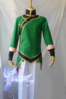 

New RWBY Lie Ren Cosplay Costume Outfit Jacket Coat+Pants+Stretchy T-shirt Halloween Party Cosplay Custom Any Size