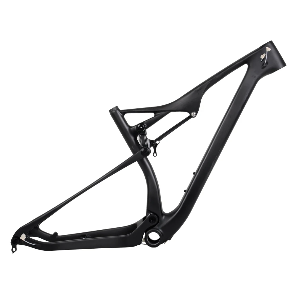 DENGFU 29er BB92 полная подвеска углеродная MTB рама EPS UD матовый горный велосипед через
