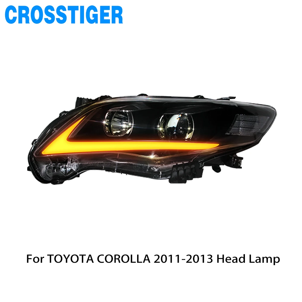 For Toyota Corolla 2011 2012 2013 Head Lamp Led Drl Headlight Assembly Lamp Car Headlight