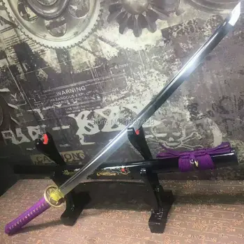 

Japanese Samurai Sword KATANA High Manganese Steel Full Tang Blade Can Cut Tree