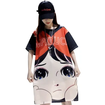 

New Pregnant Women Summer T-shirts Cotton Maternity Clothes Cartoon Nursing Letters O-Neck Pregnancy Long Tee Shirts Tops