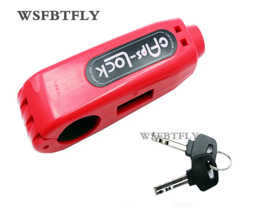 Black Motorcycle Handlebar Lock,Ourbest Motorcycle and Scooter Handlebar Security Lock Anti-theft Lock Bicycle Brake Handlebar Throttle Grip Lock For Bike Scooter Moped And ATV