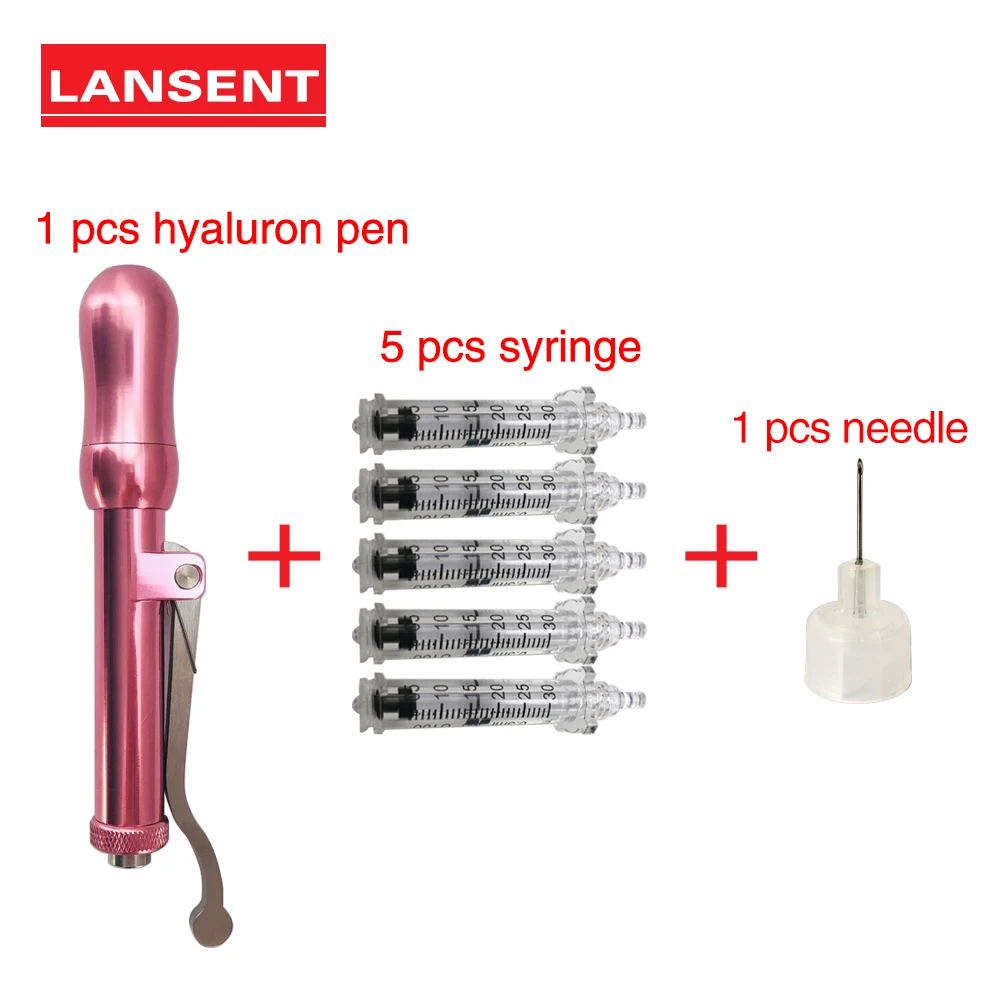 

New One Set Hyaluron Pen Syringe Converter Skin Care Tools Hyaluronic Serum Pen For Anti Wrinkle Skin Rejuvenation And Lips
