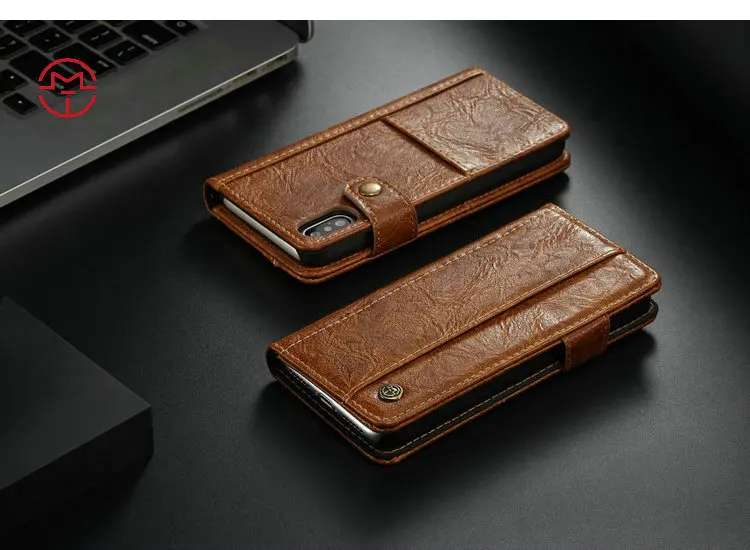 Чехол CaseMe для Apple Iphone X 6 S 7 8 Plus 5s SE, роскошный, кожаный, в деловом стиле, винтажная сумка для телефона Iphone X XS Max XR
